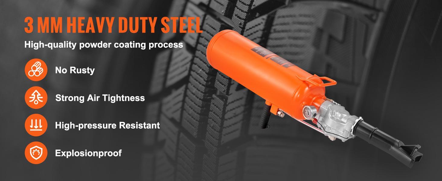 VEVOR Tire Bead Seater, TikTokShopBlackFriday, 2.1 Gal/8 L Air Tire Bead Blaster, 120 PSI Handheld  Tire Bead Seater , Upgraded Portable Tire Inflator Tool, 85-116 PSI Operating Pressure for Tractor Truck ATV Car, Automobile Repair,Tire Bead Seater