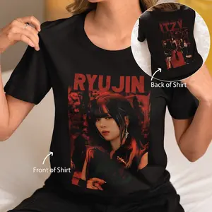 Ryujin Tshirt, Itzy Born to be 2nd world tour tee, Itzy Ryujin concert shirt, Itzy Midzy, Kpop Merch, Itzy Ryujin merch