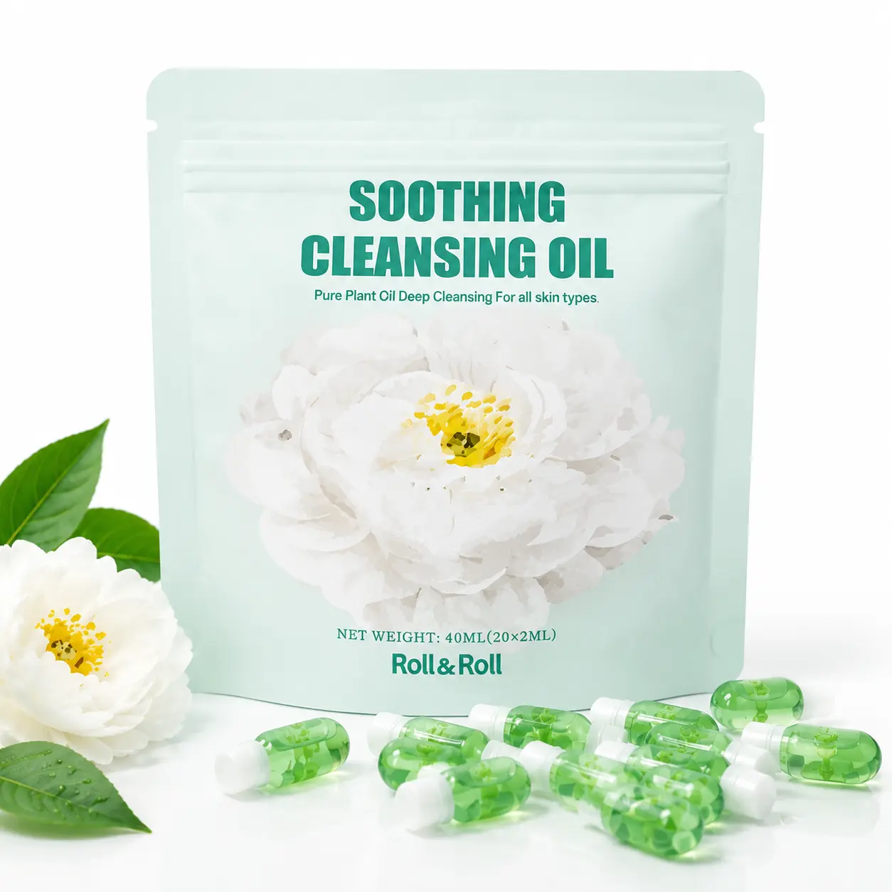 Roll&Roll Natural Botanical Makeup Remover Oil Waterproof - Suitable for all skin types, sensitive skin, nourishing and gentle，Deep cleansing