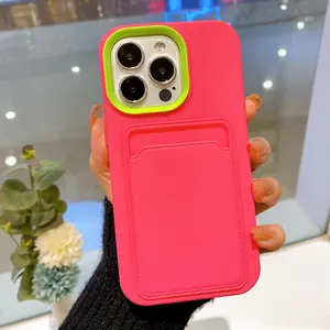 2 in 1 Phone Case with Card Slot, Anti-fall Phone Case, Anti-sweat & Anti-fingerprint Phone Cases Cover for iPhone 11 12 13 14 15 16 Pro Max