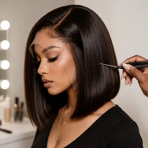Sleek luxury bob wig