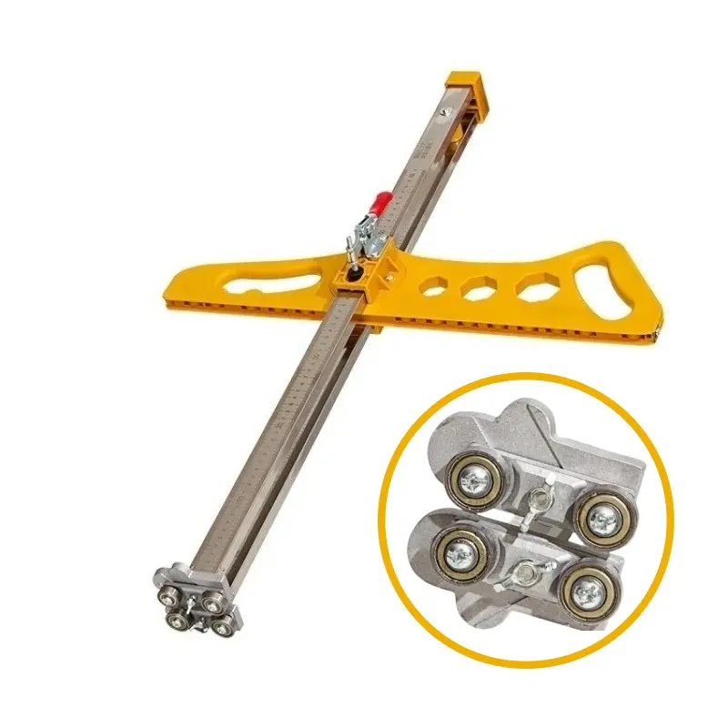 Heavy-Duty Foldable Plasterboard Cutter - Manual Cutting Tool with Adjustable Guide Rail, Ergonomic Handle, Portable Folding Design, Easy Storage, Precise Cuts, No Electricity Needed, Durable Structure for Professional Contractors, DIY Projects
