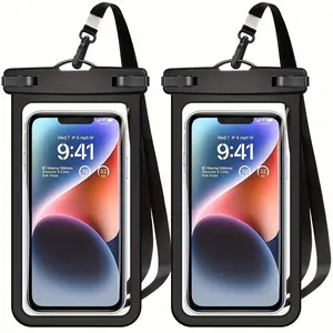 Summer Waterproof Phone Bag with Lanyard, Casual Waterproof Smartphone Pouch, Swimming Phone Organiser for Vacation Beach, Pooltime, Watertoys, Swimming Accessories Case
