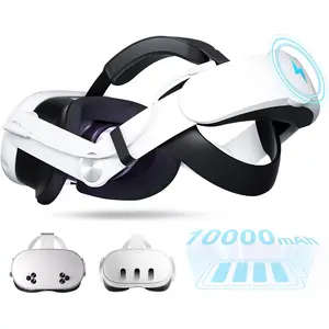 Head Strap Battery Compatible with Meta Quest 3S/Quest 3-10000mAh Elite Strap with Battery Pack Extend Playtime - Enhanced Support for Quest 3S - Replacement Battery Head Strap Accessories