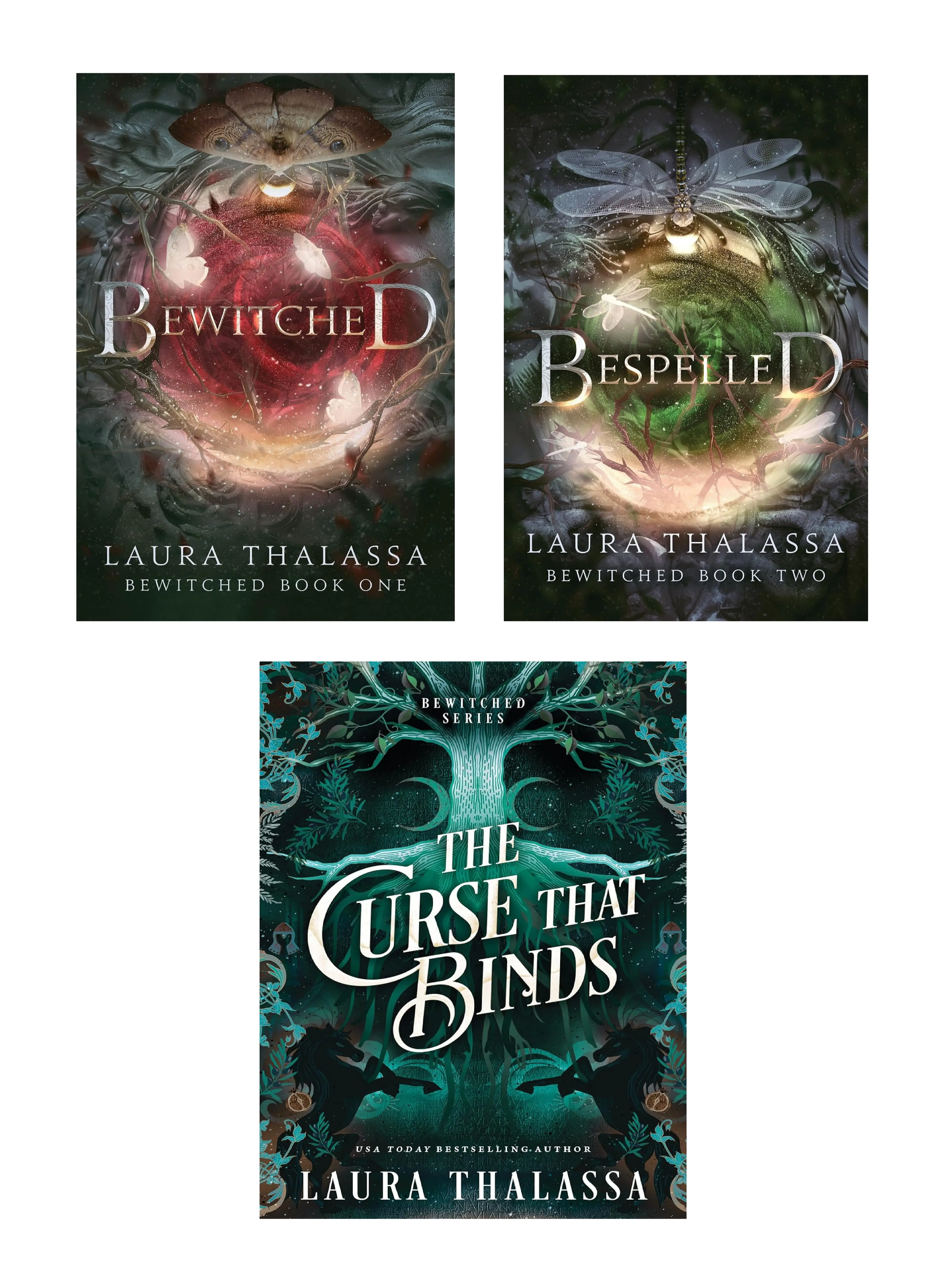Bewitched (3 book series) by Laura Thalassa : Bewitched , Bespelled , The Curse That Binds (Paperback)