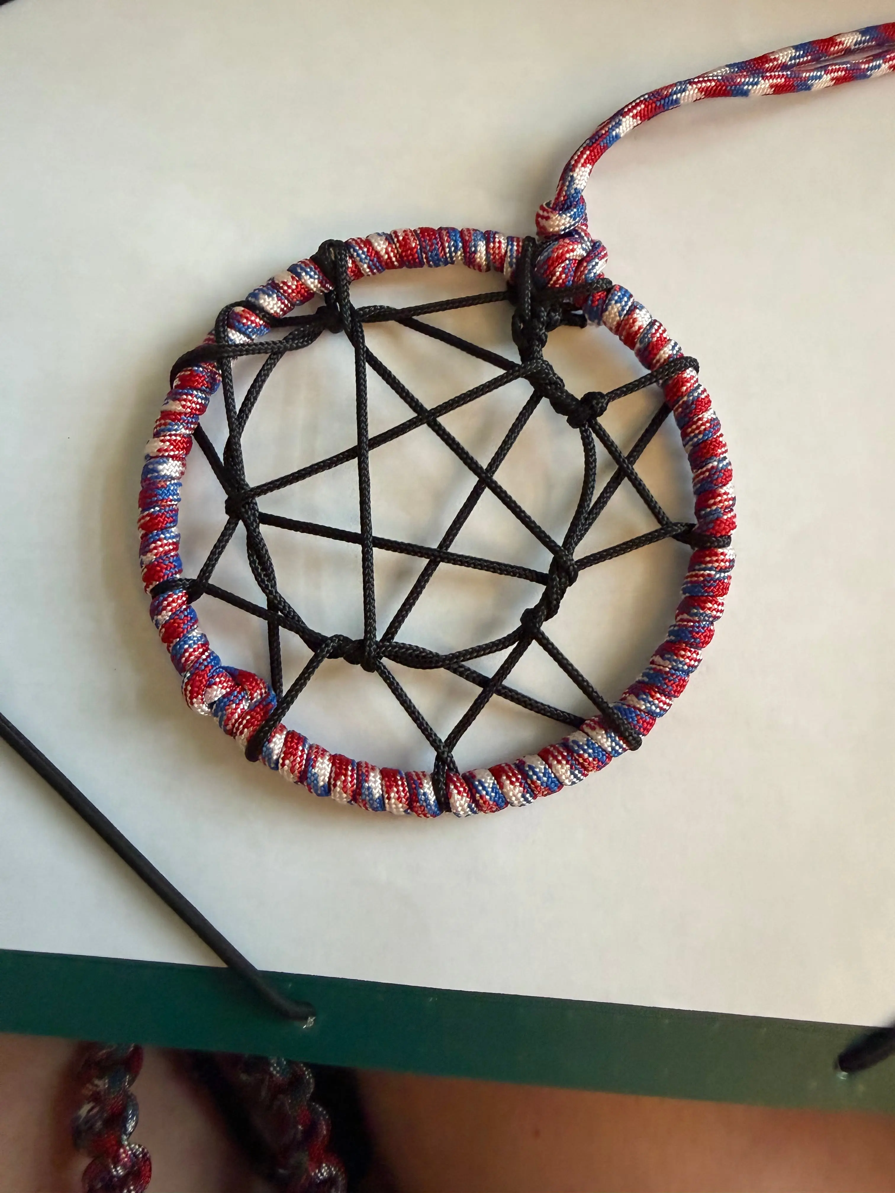 Dreamcatcher with little clasp for easy hanging