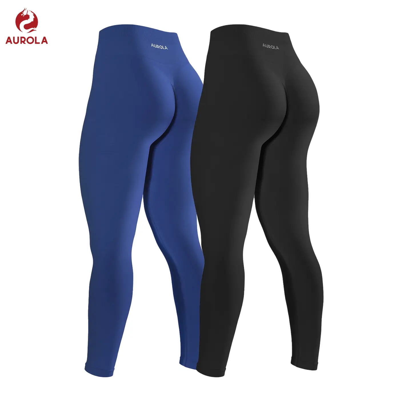 AUROLA  2 Pieces Set Dream Collection Workout Leggings for Women High Waist Seamless Scrunch Athletic Running Gym Fitness Active Pants tiktokshopbacktoschool