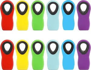 12 Pack Chip Clips, Magnetic Bag Clip with Airtight Seal for Chips, Bread, Snacks, Fridge Organizer Kitchen Storage Clips Multicolor