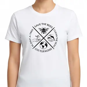 Plant A Tree Shirt Earth Day Gift Save The Bees Tee Eco Friendly Graphic Top for Nature Lovers Unisex Fit Ultra Soft Fabric