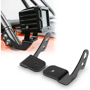 UTV Pod Light Brackets LED A-Pillar Light Mount Compatible with Polaris RZR XP 1000 / 900 / 800, Heavy-Duty Stainless Steel LED Cube Brackets, Rust-Proof Side Mounting 2-Pack