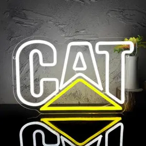 Cat Logo Design Neon Sign, USB Powered Decorative Neon Light, Home Decor Light, Novelty LED Mood Lamp for Home Bedroom, Living Room, Game Room, Pet Shop, Coffee Shop, Novelty Lighting, Home Decoration Lamp, Led Neon Lights
