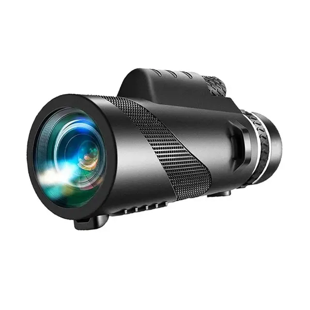Unisex Compact High Definition Zoom Monocular Telescope with Zoom Lens, Tripod, Phone Clip for Long-Range Outdoor Hunting, Camping