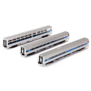 Amfleet Viewliner Intercity Express Phase VI 3-Car Set, N Scale
