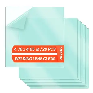 VEVOR Welding Helmet Outer Cover Lens, 20PCS 4.76x 4.65 Outside Replacement Lens, Filter Protective Clear Covers Compatible with VEVOR CRIUS/METIS Series Auto Darkening Welding HelmetsVEVOR Super Brand Day