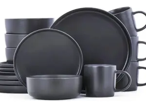 ONE of ONE Stoneware Dinnerware Set 16 Pieces - Service for 4