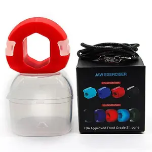 Jaw Exercise Ball Set, Including Exercise Ball, Storage Box & Necklace, Facial Training Ball, Indoor Home Gym Fitness Equipment Supplies