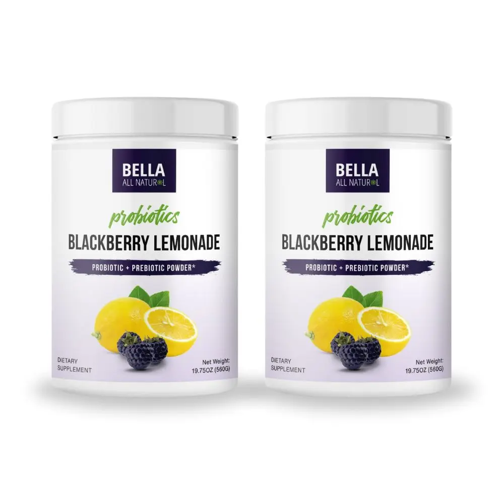 2 Pack Bella All Natural Probiotics Blackberry Lemonade