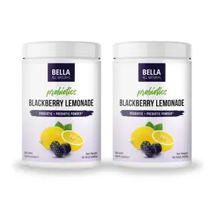 2 Pack Bella All Natural Probiotics Blackberry Lemonade