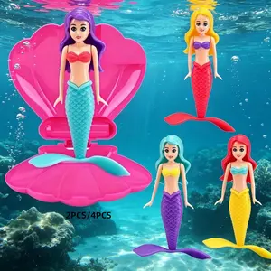 Bestselling Shell Mermaid Dive Toy, Pool, Multiple Sizes Available, Rotates Freely Underwater and on Surface, Perfect for Parties and Gifts