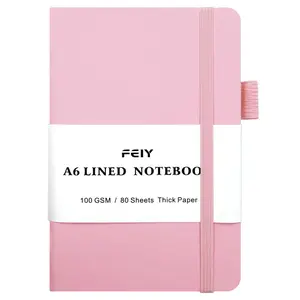 1pc Lined Notebook, Multiple Colors Available, 160 Pages, 14.5*10 Cm, 100gsm Thick Paper, Hard Cover, Ideal for Work, School, Notes, Sketching