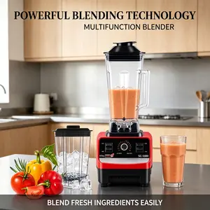1pc Family Home User Professional Countertop Blender, Dual Cup Large Capacity High-Speed Multifunctional Mixer,for Smoothie,Ice Crushing,Soy Milk,Fruit Juice,Baby Food,Frozen Fruit,Nutri Blender,Ice Crusher,Food Processor