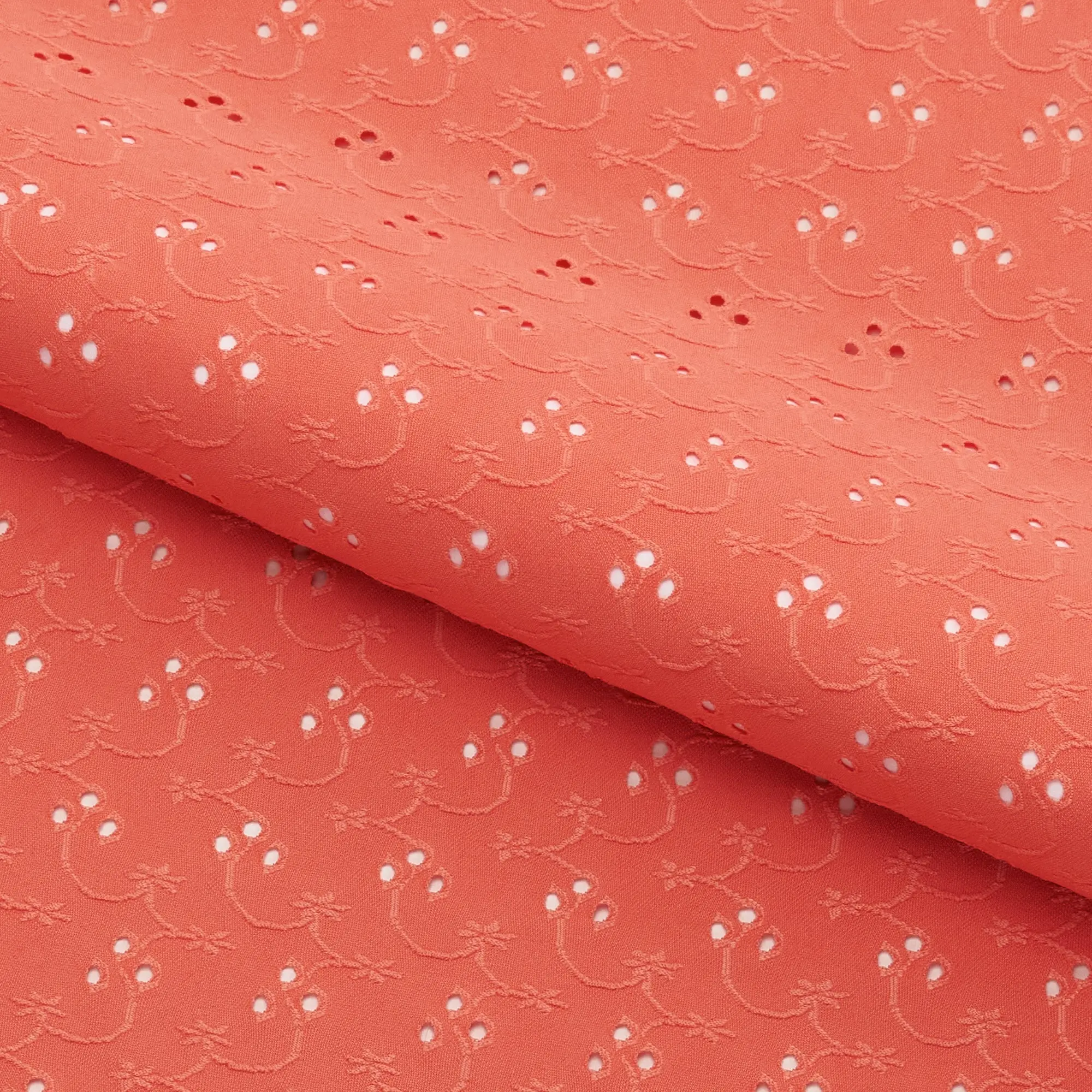 Eyelet Polyester Spandex Jacquard Fabric | Blue Moon Fabrics