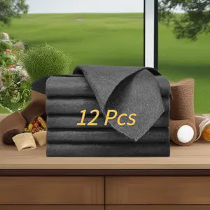 12 Counts Magic Cloth Glass Cleaning Cloth Non-Shedding No Lints No Water Marks Magical Wipes Fiber Towel Absorbent Wipes Car Cleaning Magic Cleaning Cloth Reuseable Thickened Streak Free Microfiber Cloths for Windows Glass