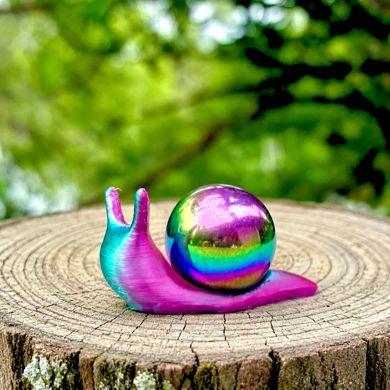 Aurora Borealis Snarble, magnetic snail and marble