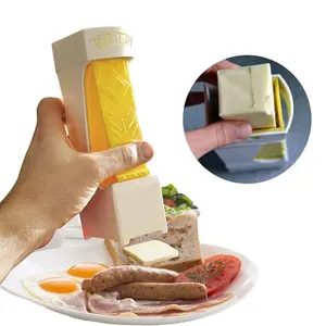 UFORU Butter Dispenser & Slicer - One-Click Operation, Rust-Resistant Steel Blade & Cheese Splitter for Home Kitchen Cake & Bread Making