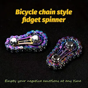 Durable Finger Top Gear Gyroscope Toy, Creative Fidget Spinner Chain, Stress Relief Desk Toy, Fidget Gadget, Stress Relief Fidgeting, Stress Relieving Accessory, Perfect Gift for Teens and Adults, Stress Relief Gadgets