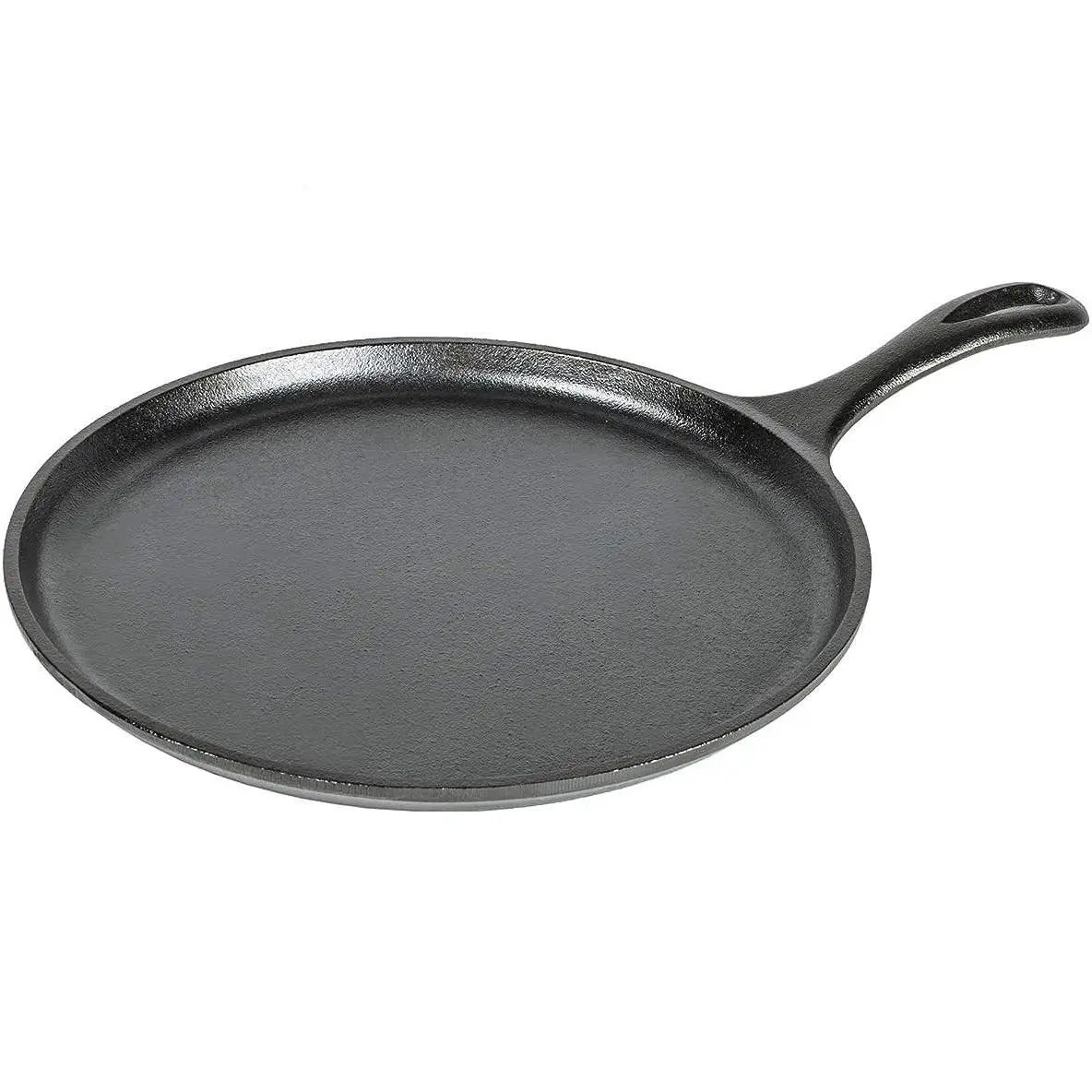 10.5-Inch Pre-Seasoned Cast Iron Round Griddle Skillet, 4.5 lbs, Induction-Compatible Cooking Pan, Durable & Long-Lasting Easy Maintenance Home Supplies Cookware