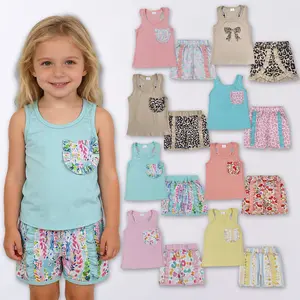 Kids Girls Cute Print Tank Top & Shorts Set Casual Summer Outfit for Toddler Perfect for Outdoor & Daily Wear