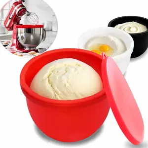 Silicone Inner Liner Mixer Set, Protective Cover Included, Tilting Head 5 Quart Kitchen Blender Accessories & Parts, Baking & Cooking Replacement Bowls