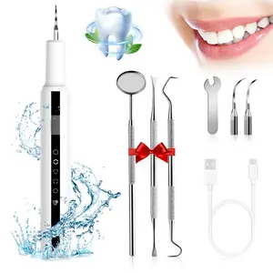 Electric Whitening Dental Cleaner, Ultrasonic Plaque Remover Machine, Home Oral Care Tool for Effective Teeth Cleaning, Cleansing & Brightening