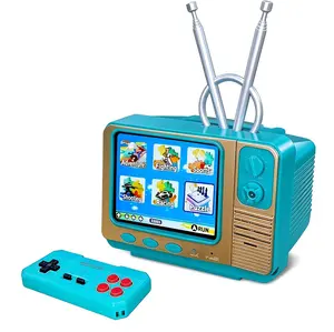 Retro Game Console GV300S with Save Feature – 308 Built-In Classic Games, Retro Game Controller, Mini TV-Style Handheld for Kids & Adults