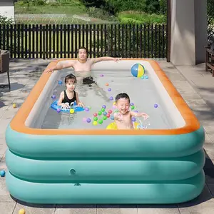 Thick PVC Inflatable Bathtub for Kids, Cartoon Swimming Pool, Kiddie Swimming Pool, Large Home Bath Tub, Summer Best Gift for Children
