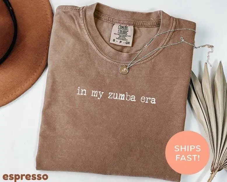 Comfort Colors In My Zumba Era Shirt, Funny Zumba Shirt, Dance Tshirt, Zumba Dancer Gift, Dancing Shirt, Fitness Shirt, Dance Mom Shirt