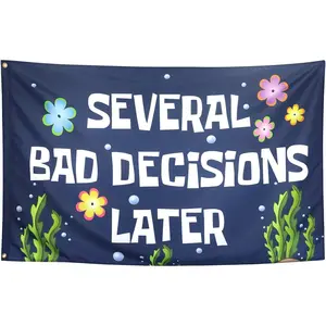 Spongebob SquarePants tapestry flag Cool Funny Flags For Room Guys Meme Banner 60in x 40in   College Dorm Bedroom Wall Man Cave Frat tapestriesfunny tapestry poster  home decor banner wall art bedroom accessories hanging gift