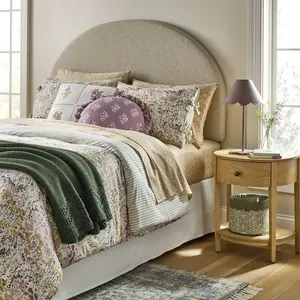 2pc Twin/Twin Extra Long Reversible Floral and Stripe Comforter Set Pink/Green - Threshold designed with Studio McGee