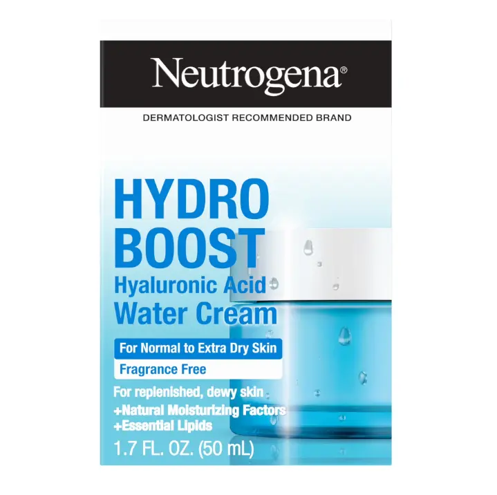 Neutrogena Hydro Boost Hyaluronic Acid Water Cream, Moisturizing Face Cream, 1.7 fl oz
