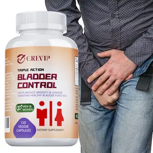 GREVIP - Triple Action Bladder Control Supplement - Reduces Urgency - Bladder Health - Unisex - Vegetarian Capsules