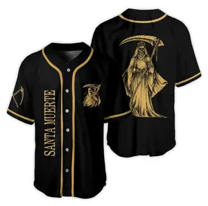 Santa Muerte Mexico Baseball Jersey Mexican Love Jersey Shirt Jersey For Him For Her Gift For Mexicans