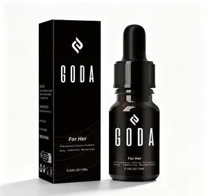 GODA For Her Pheromone Perfume Oil 15ml (0.50 FL OZ), Seductive Jasmine Rose Floral Scent with Sweet Spicy Undertones, Long Lasting Vegan Cruelty-Free Portable Travel Fragrance for Women