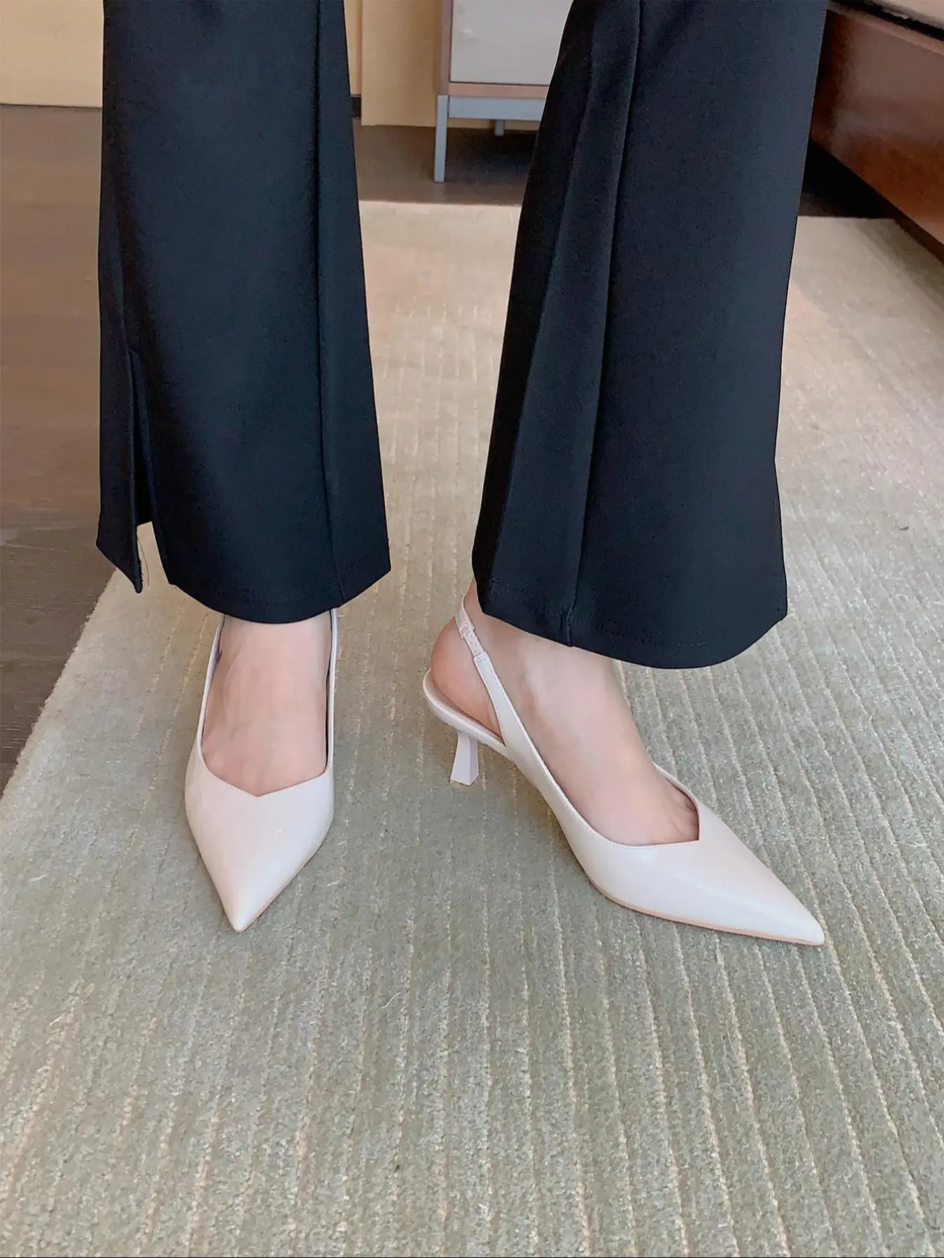 Women's Fashionable Solid Color Stiletto Heels, Strap Heels, Elegant Pointed Toe High Heels for Party, Daily Clothing Decor for Women & Girls, Footwear, Stiletto Heeled Sandals, Dressy Sandals, Fashionable Party Shoes