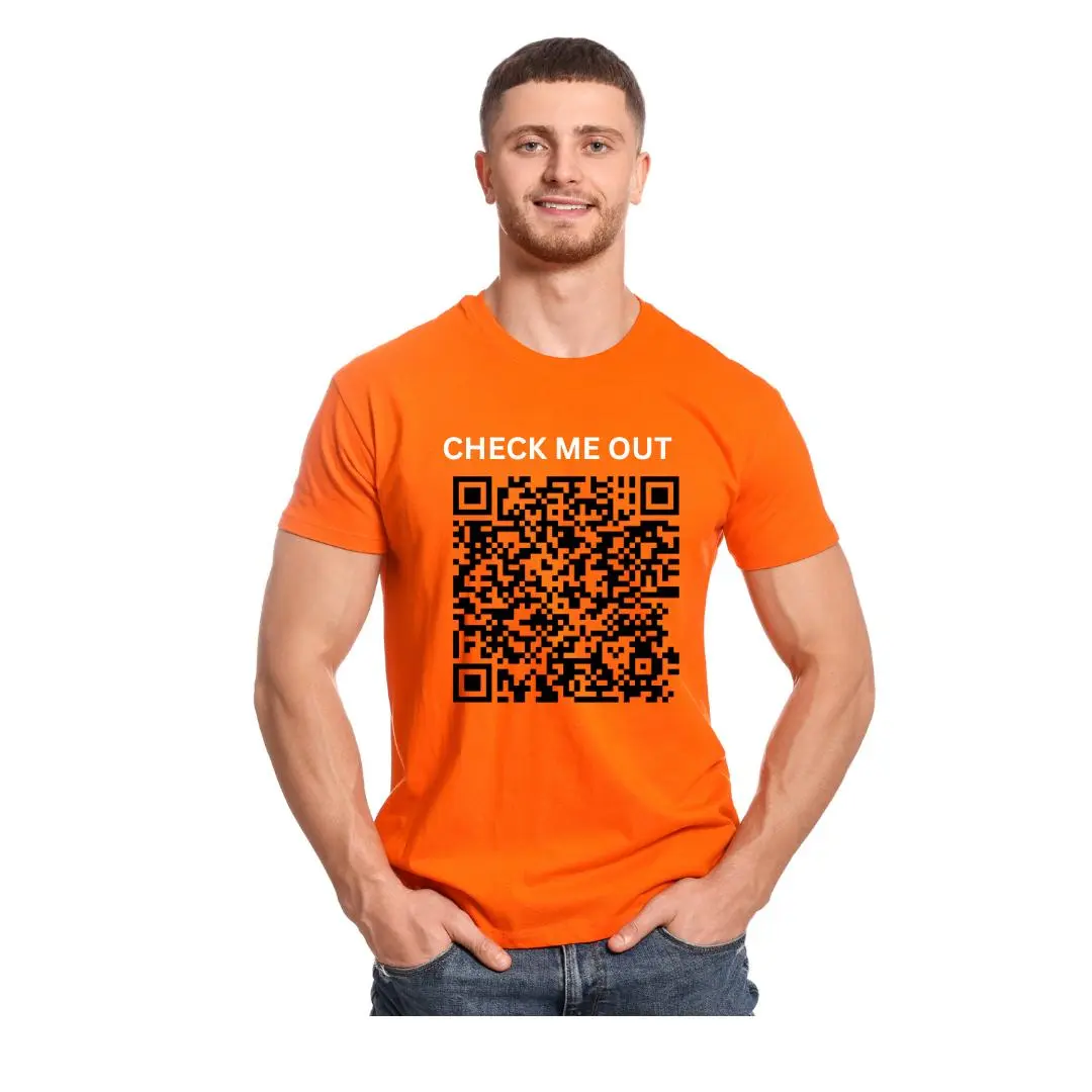Custom QR Code T-Shirt, Scan Me Graphic Shirt, Business Promo Tee, Social Media Shirt, Contactless T-Shirt