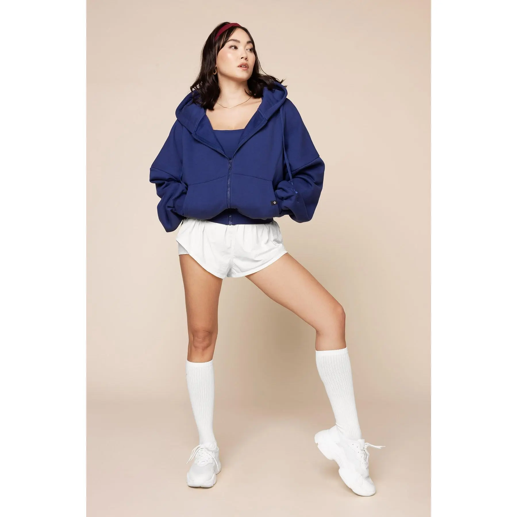 Zip Cloud Hoodie - Sapphire