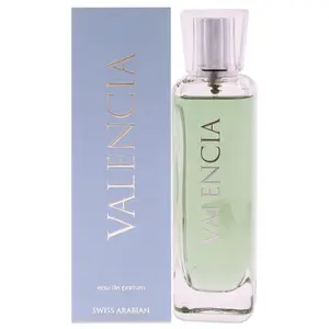 Swiss Arabian Valencia – 3.4 oz Eau de Parfum – Citrus, Rose, Amber & Sandalwood – Long-Lasting Unisex Fragrance from Dubai – Radiant, Addictive Signature Scent