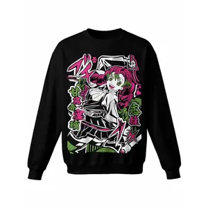 Demon Slayer Demon Slayer Crewneck Sweatshirt  Crew Neck Hoodless Sweat Shirt for Women Men Loose Fit Comfy Casual Funny Unisex Graphic Pullover  Long Sleeve Pull Over Fashion Top,Cotton Blend TTK00571