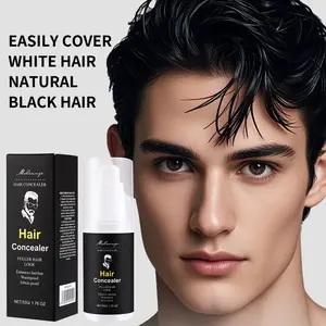 Natural Hairline Concealer Cream, Fills Sparse Hairlines, Waterproof, Sweatproof, Long-Lasting, Easy to Apply, Portable