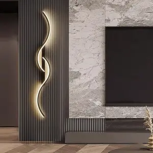 Modern LED Wall Light with Remote Control, Adjustable Dimmable Lamp for Living Room Bedroom Office Restaurant Indoor Decoration, Led Lighted, Indoor Lighting